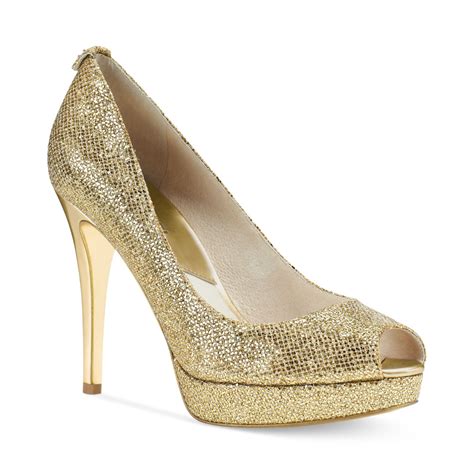 michael kors sneaker gold|michael kors gold heels.